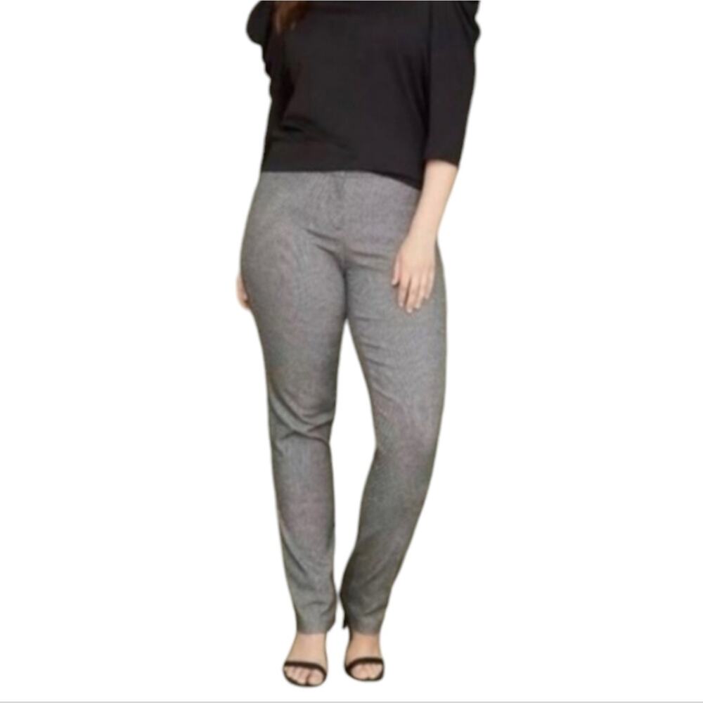 Lane Bryant The Allie Black and White Geometric Stretch Academia Pants Plus 20